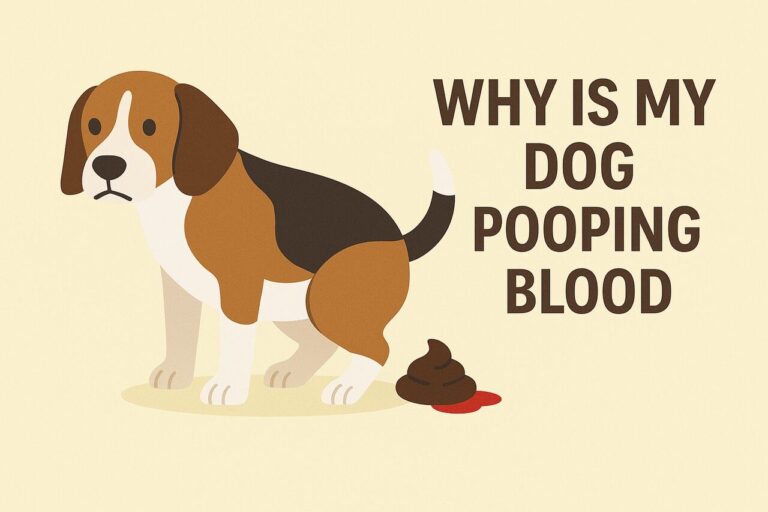 dog pooping blood