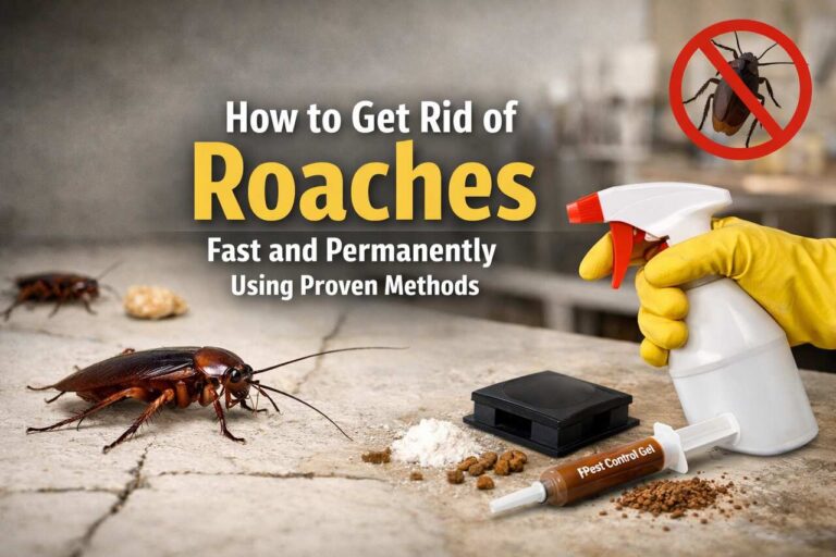 Get rid of roaches fast using pest control methods