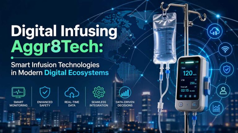 Smart infusion device connected to a digital healthcare network